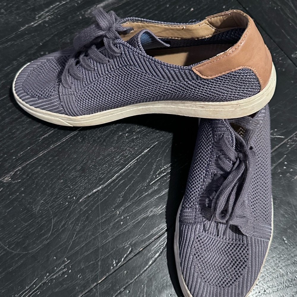 Lucky Brand Gray and Tan Men's Sneakers